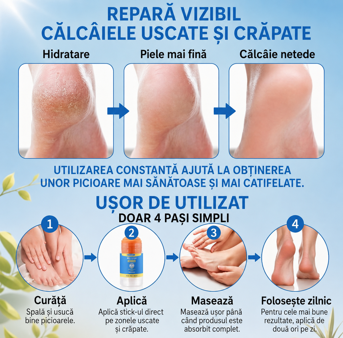Balsam Solid pentru Călcâie Catifelate